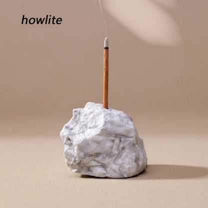 Raw Stone Incense Holder