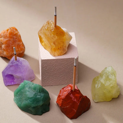 Raw Stone Incense Holder