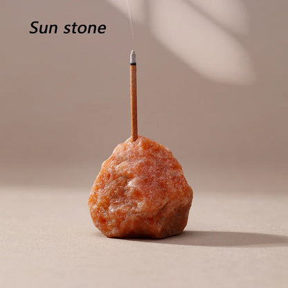 Raw Stone Incense Holder